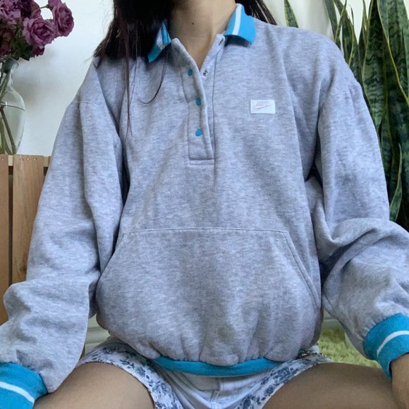 Nike Other - Vintage Nike Blue Contrast Pullover